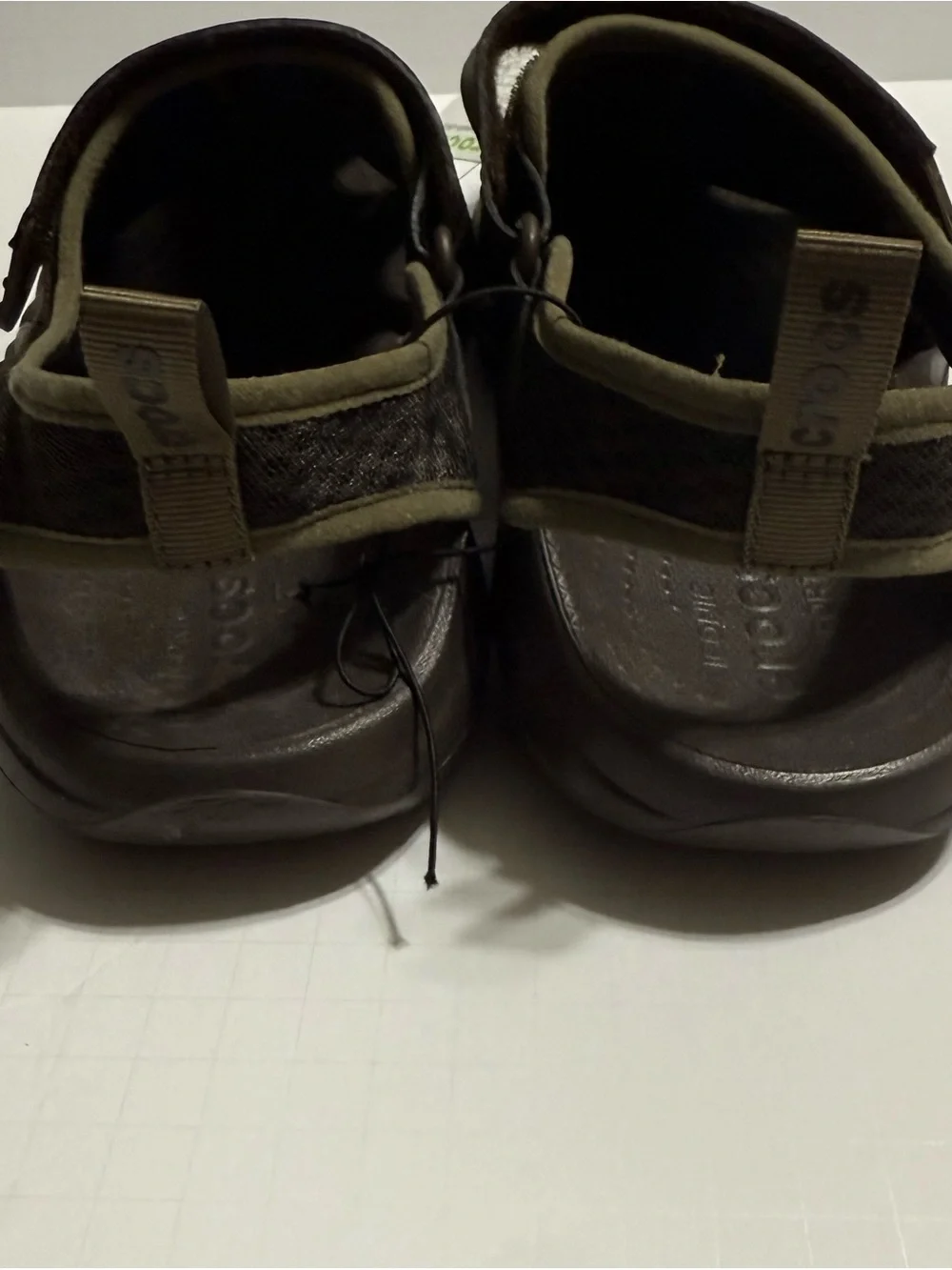 NWT Mens Crocs Swiftwater Mesh Deck Sandals 205289 Espresso Brown